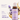 Bottle of Lavender & Castor Oil with botanical elements on a white background