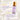 Lavender and castor oil bottle with customer reviews on a soft background