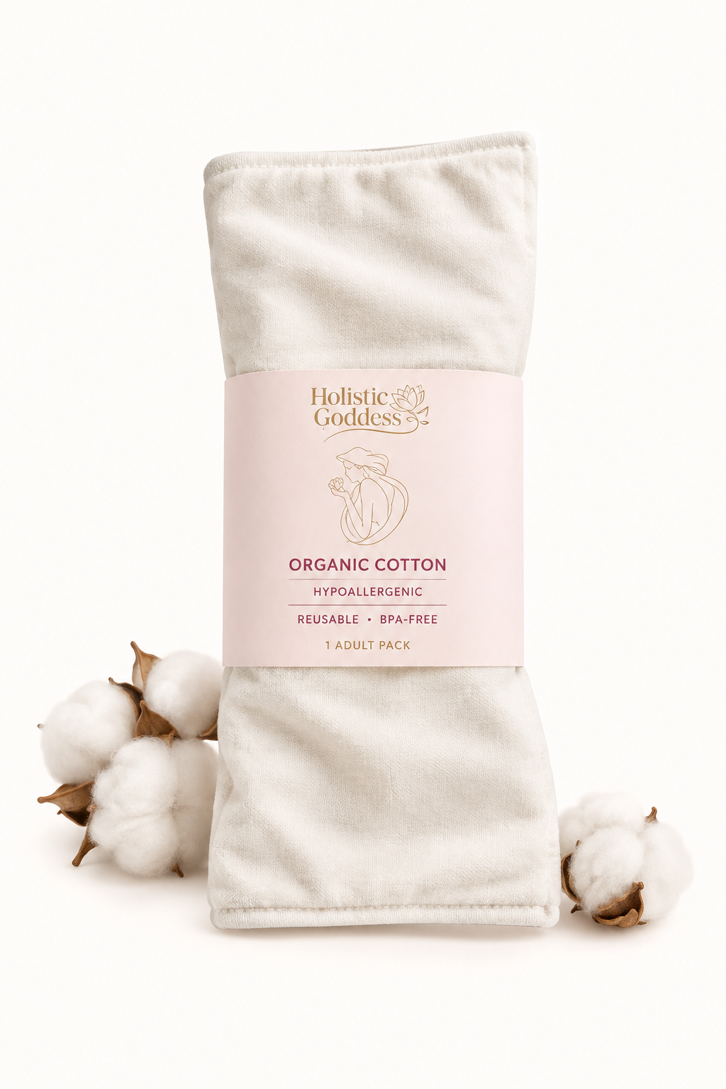 Holistic Goddess Castor Oil Liver Pack made with organic cotton, hypoallergenic, reusable and BPA-free