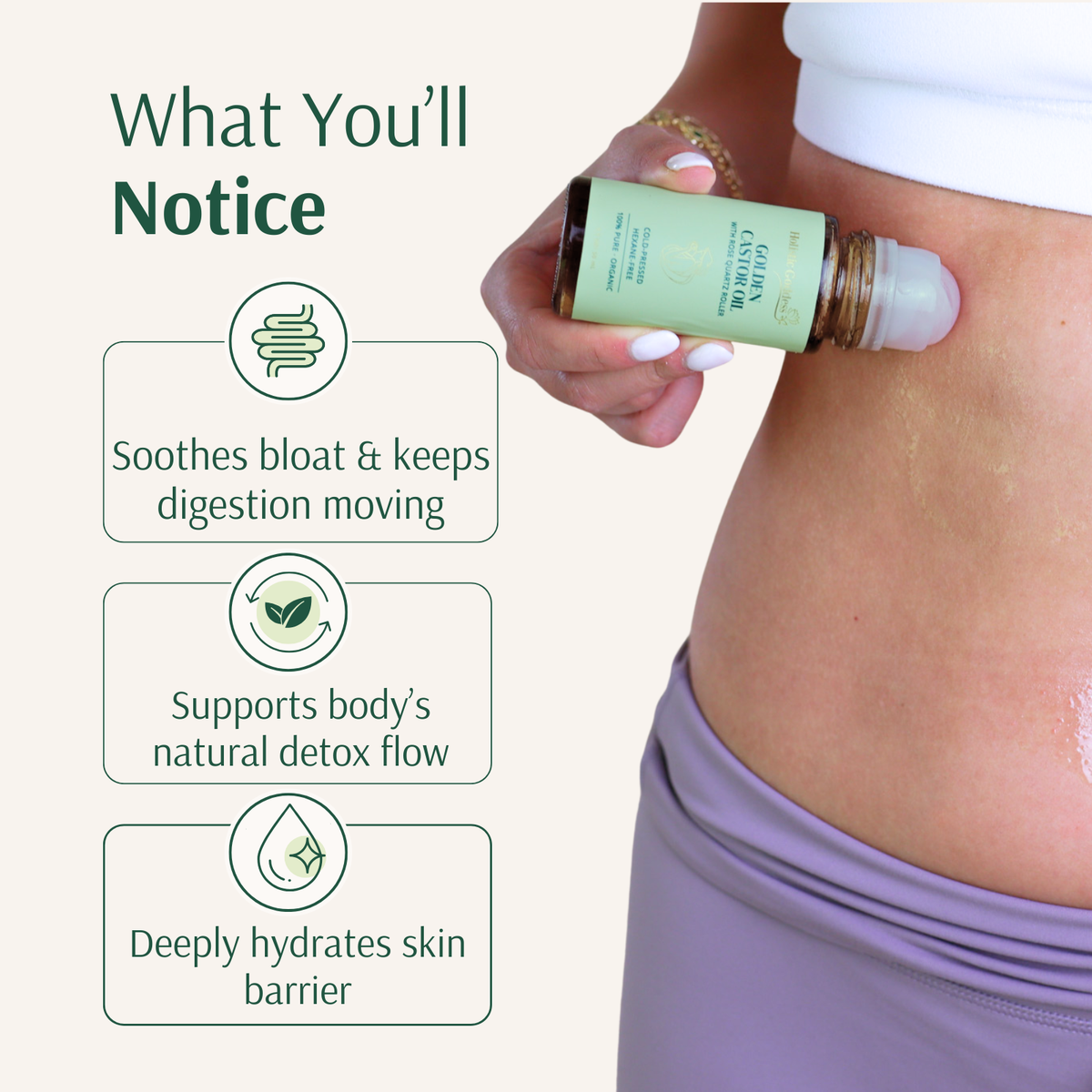 Before and after belly bloat comparison photo