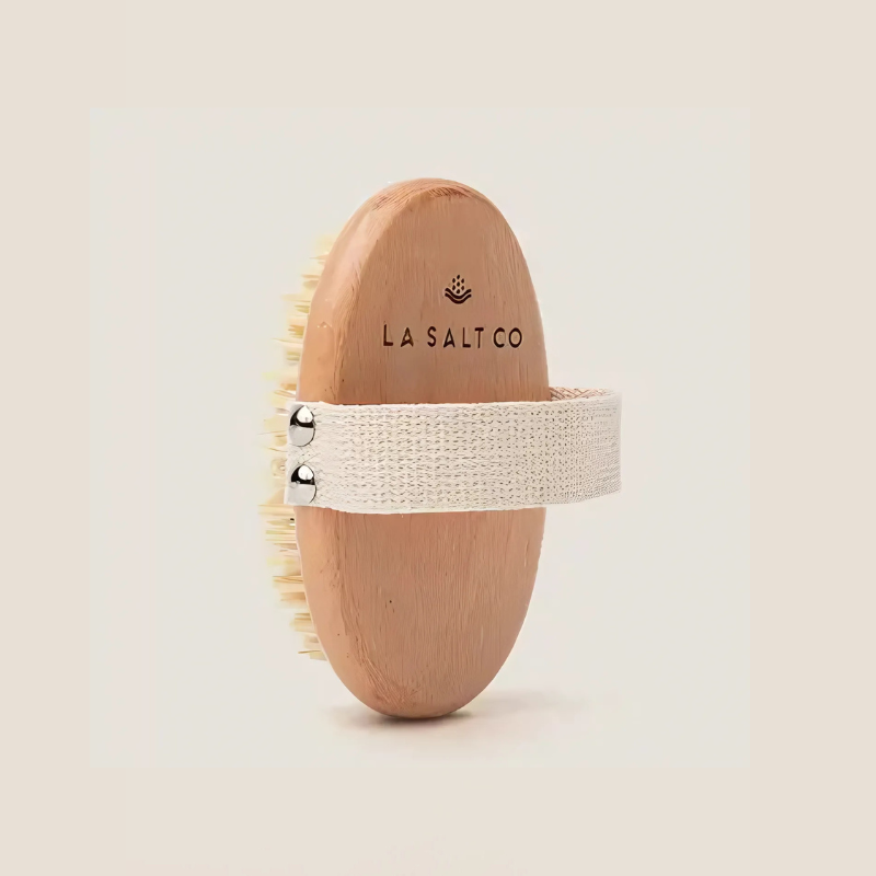 Dry Brush by LA SALT CO – wood-side product shot with LA SALT CO branding