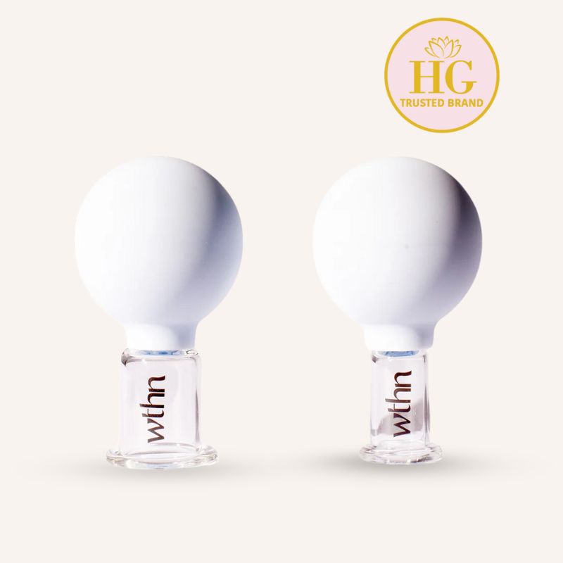 Face Cupping Kit by wthn – two glass face cupping globes, product shot